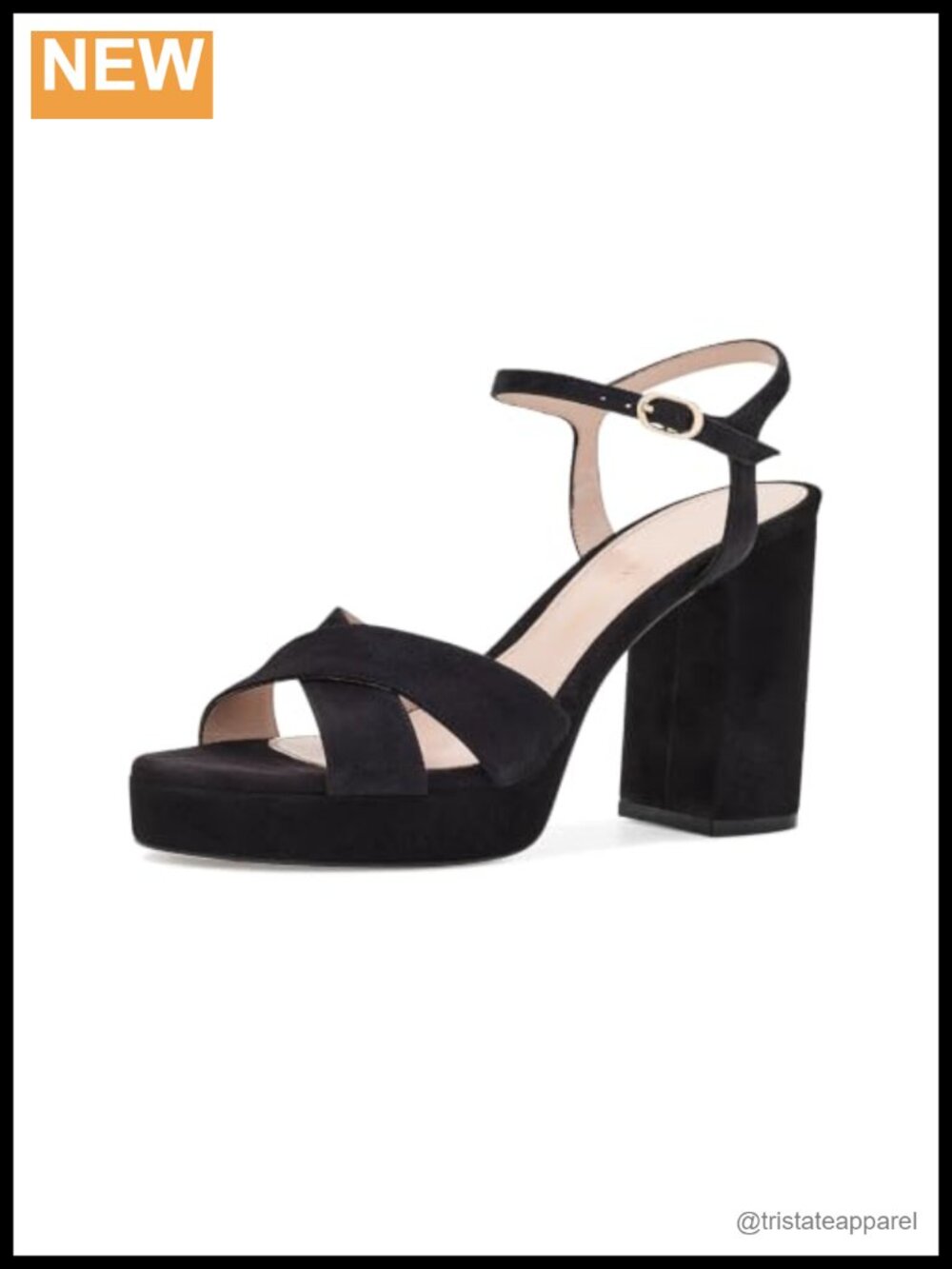 Stuart Weitzman Dayna Leather Platform Sandals Ankle Strap Buckle